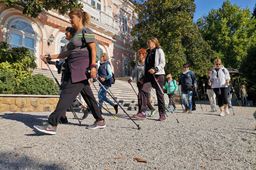 Aktive Spaziergänge und Nordic Walking